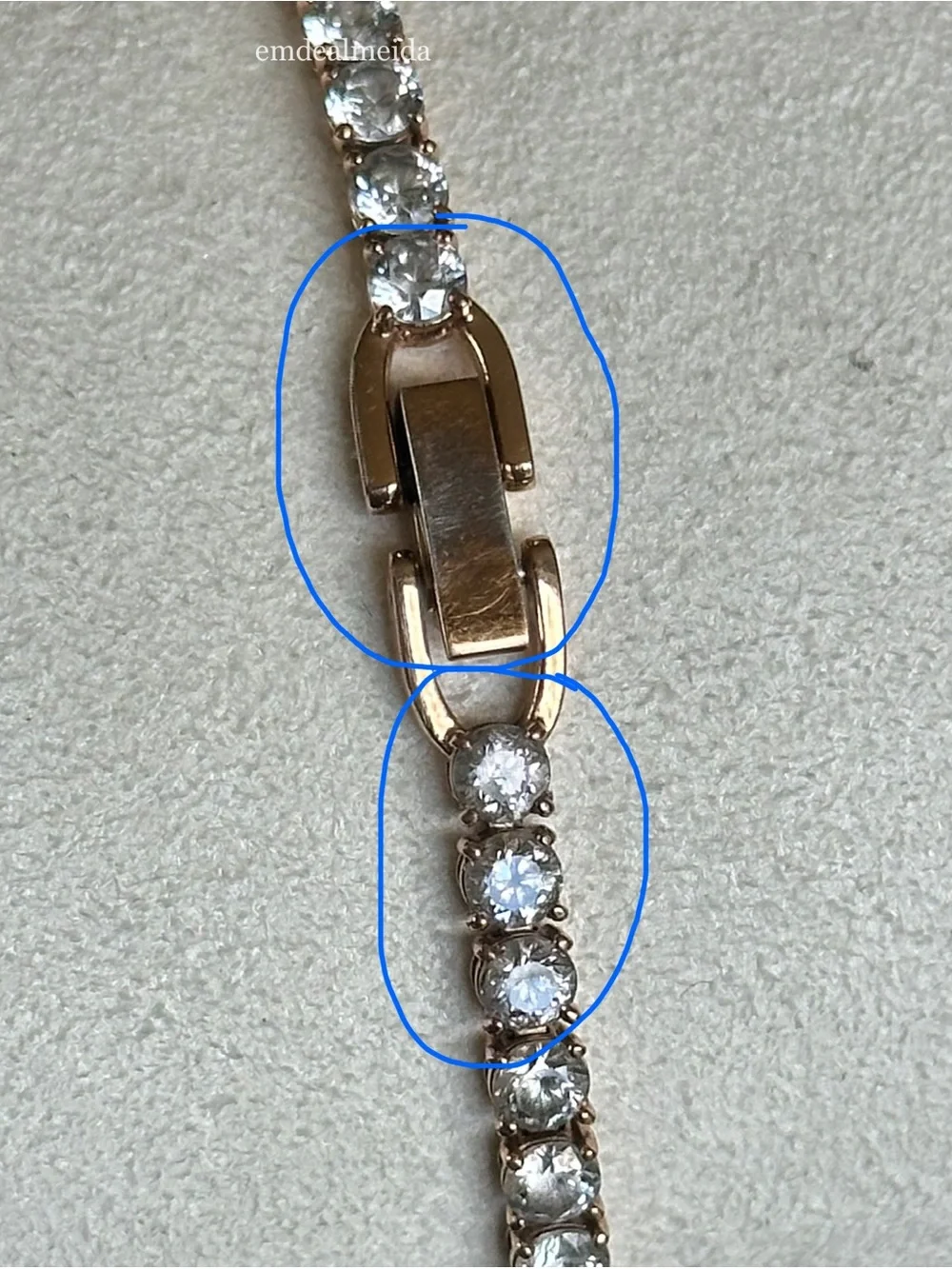 Swarovski Crystal Rose Gold Tennis Deluxe All Around Bracelet 5464948 - Picture 7 of 10